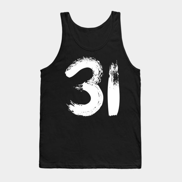 Number 31 Tank Top by Erena Samohai